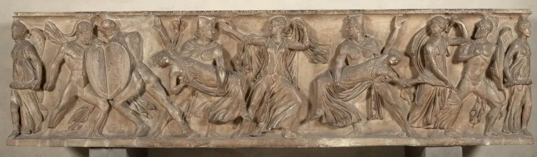 Sacrophagus, Marriage of Dioscuri and Leucippides at the Uffizi Gallery