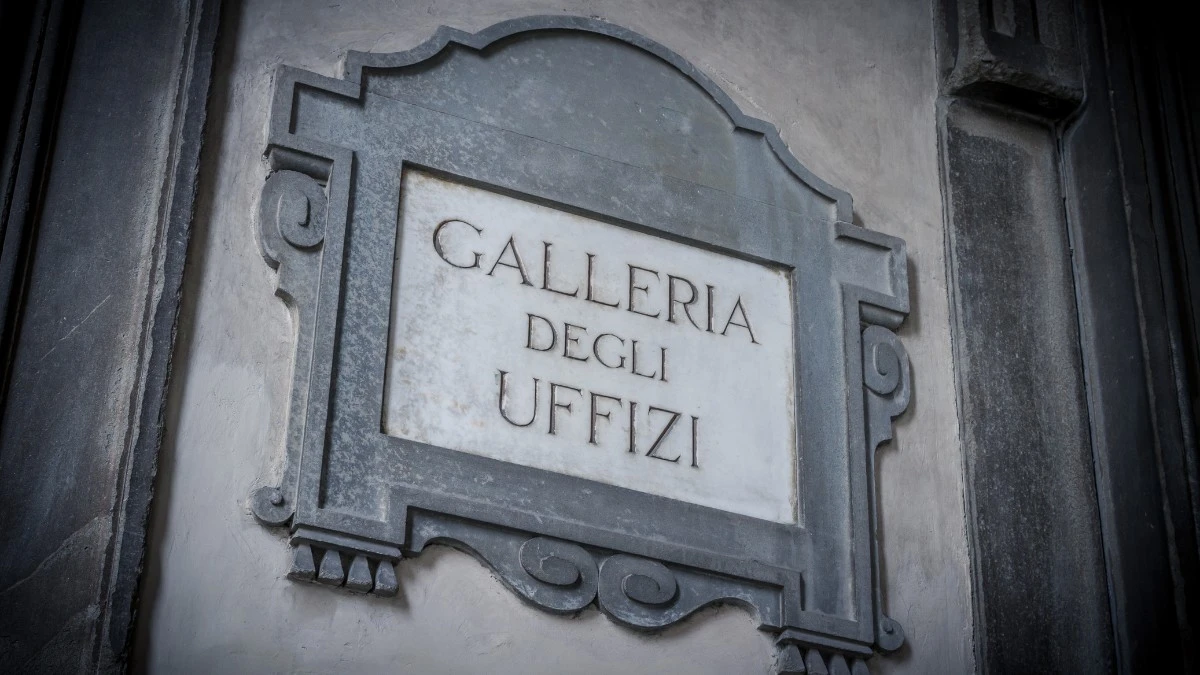 Uffizi Gallery Name Board